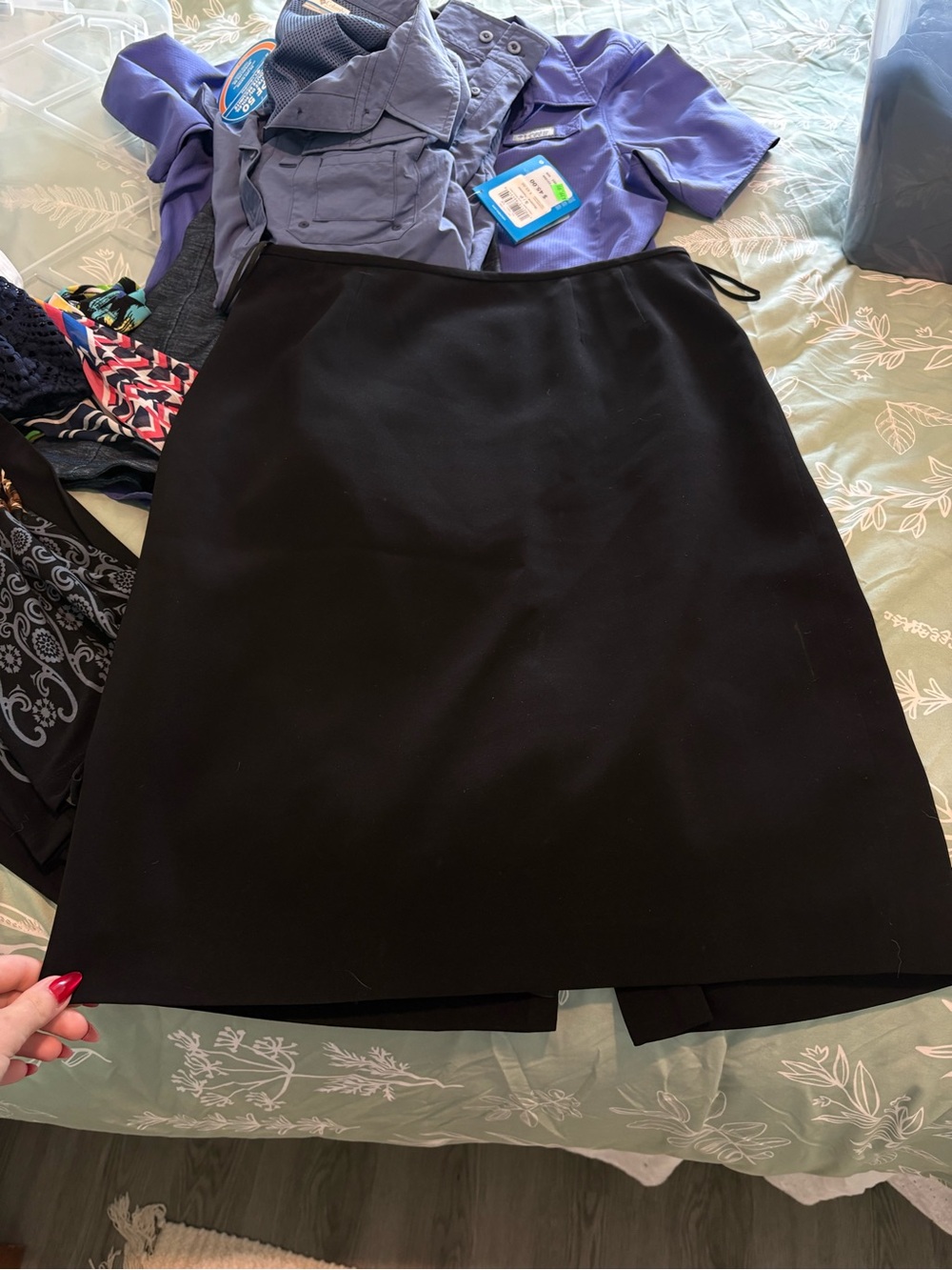 Kasper Black A-Line Skirt